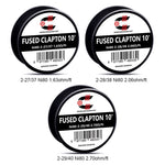 10ft Coilology Fused Clapton Wire – 2-27/37 Ni80 1.63ohm/ft - 1Pack – Parcelcabin International Shipping