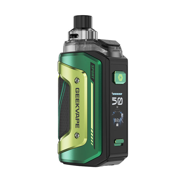 Geekvape Aegis Hero 5 Pod Mod Kit 2000mAh (Max 50W) 6.5ml – Vibe Green - Aegis Hero 5 Kit
