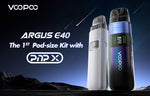 VOOPOO Argus E40 Pod System Kit 1800mAh 4.5ml – Spray Black - Argus E40 Kit
