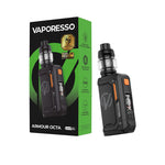 Vaporesso Armour OCTA Mod Kit 220W with iTank T Dual Mesh Tank 6ml – Dark Black - Armour OCTA Mod Kit

