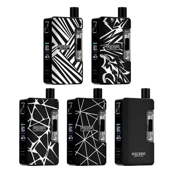 Kit système pod Joyetech Exceed Grip Plus 80W 2,6 ml – Géométrie - Kit Exceed Grip Plus
