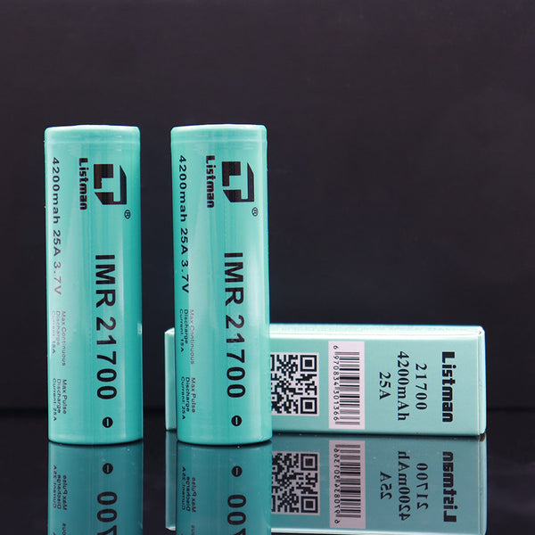 2pcs Listman IMR 21700 4200mAh 25A Flat Top Li-ion Rechargeable Battery – 2pcs Listman IMR 21700 4200mAh 25A Flat Top Li-ion Rechargeable Battery
