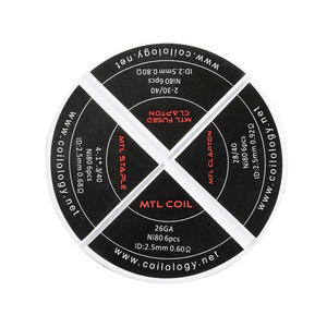 مجموعة ملفات Coilology MTL 4-IN-1 الجاهزة للاستخدام مع أجهزة RTA/RDA Vape Pod Kit
