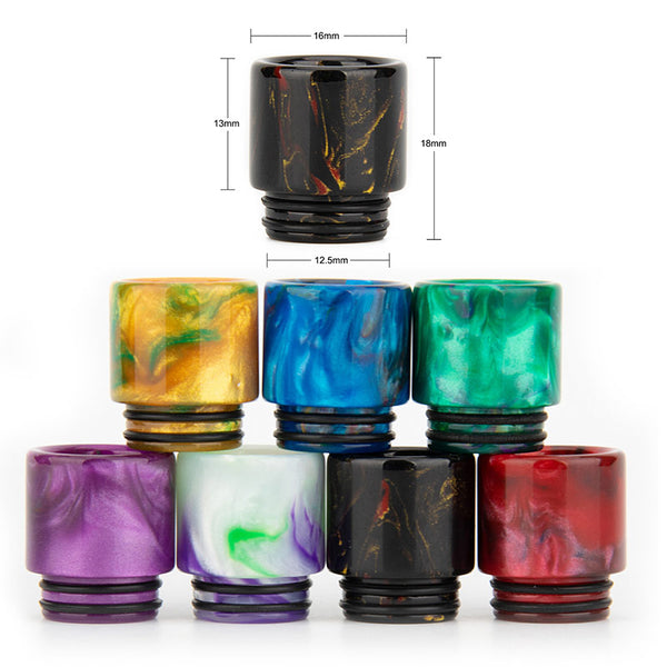 Reewape Drip Tip Résine 810 Couleur Aléatoire (10 pièces/paquet) – AS116 - 1 paquet
