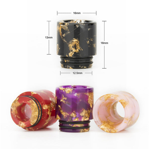 Reewape Drip Tip Résine 810 Couleur Aléatoire (10 pièces/paquet) – AS180 - 1 paquet
