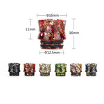 Reewape Drip Tip Résine 810 Couleur Aléatoire (10 pièces/paquet) – AS116F - 1 Paquet
