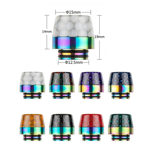 Reewape Drip Tip Résine 810 Couleur Aléatoire (10 pièces/paquet) – AS288SS - Pack de 1
