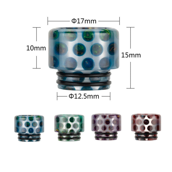 Reewape Drip Tip Résine 810 Couleur Aléatoire (10 pièces/paquet) – AS306 - 1 paquet
