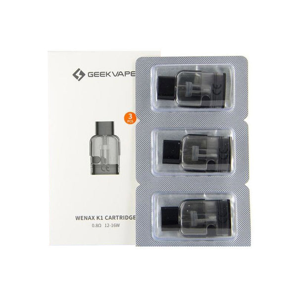 Cartouche Geekvape Wenax K1 Pod (3 pièces/paquet) – 1,2 ohm - 1 unité
