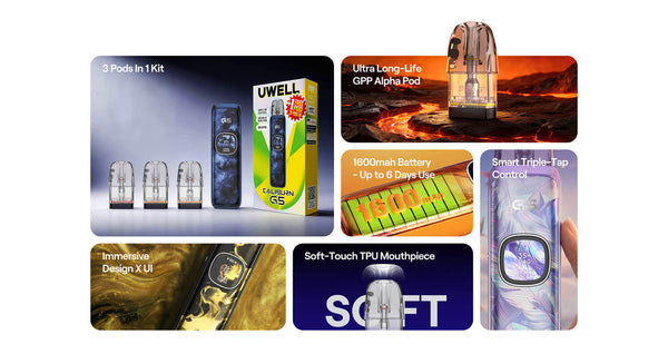 Kit système de pod Uwell Caliburn G5 1600mAh 3ml (Max 35W) – Kit système de pod Uwell Caliburn G5 1600mAh 3ml (Max 35W)
