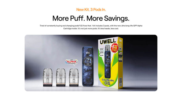 Kit système de pod Uwell Caliburn G5 1600mAh 3ml (Max 35W) – Kit système de pod Uwell Caliburn G5 1600mAh 3ml (Max 35W)
