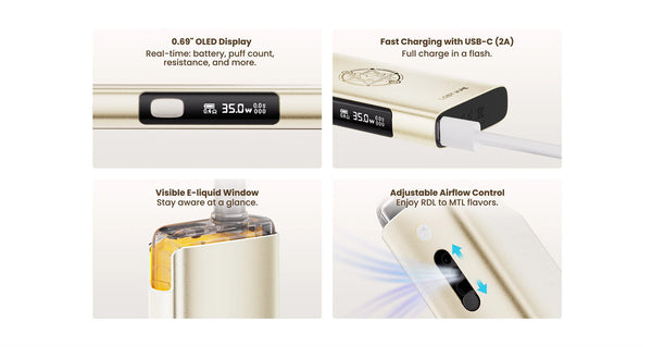 Kit système de pod Lost Vape Centaurus Ori 35 2500 mAh 5 ml (Max 35W) – Kit système de pod Lost Vape Centaurus Ori 35 2500 mAh 5 ml (Max 35W)
