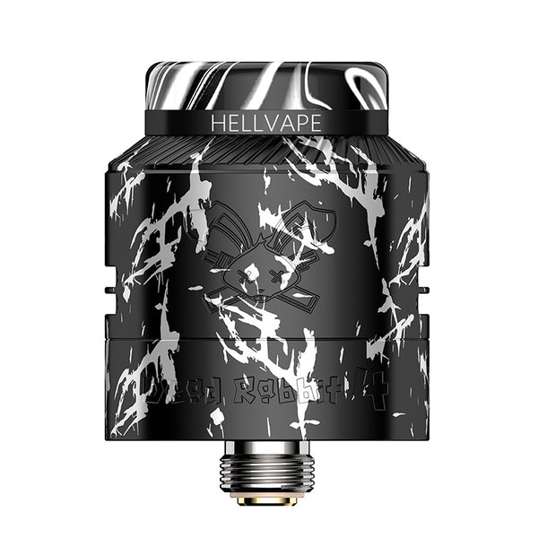 Hellvape Dead Rabbit 4 RDA Atomizer 24mm – Black Silver - Dead Rabbit 4 RDA
