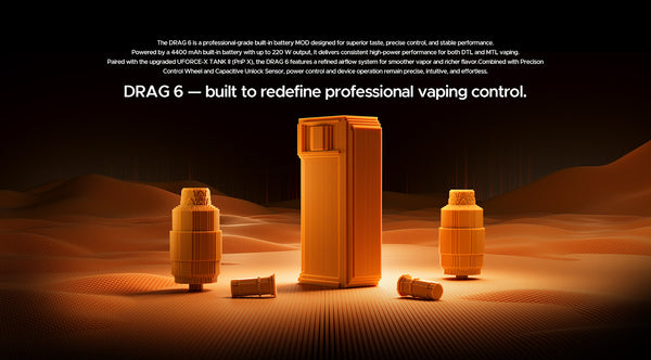 VOOPOO Drag 6 Kit Mod avec Uforce-X Tank II 4400 mAh 5 ml (Max 220W) – VOOPOO Drag 6 Kit Mod avec Uforce-X Tank II 4400 mAh 5 ml (Max 220W)
