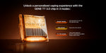 VOOPOO Drag 6 Kit Mod avec Uforce-X Tank II 4400 mAh 5 ml (Max 220W) – Marron - Kit de 6 roulettes
