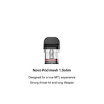 Cartouche SMOK Novo Pod 3ml/2ml (3 pièces/paquet) – 1.2ohm - 1Pack
