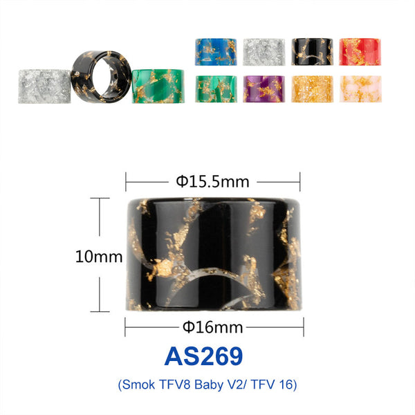 Reewape Drip Tip Résine Couleur Aléatoire (10pcs/paquet)
