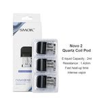 Cartouche SMOK Novo 2 Pod 2ml (3 pièces/paquet) – Novo 2X Meshed 0.9ohm MTL - 1Pack
