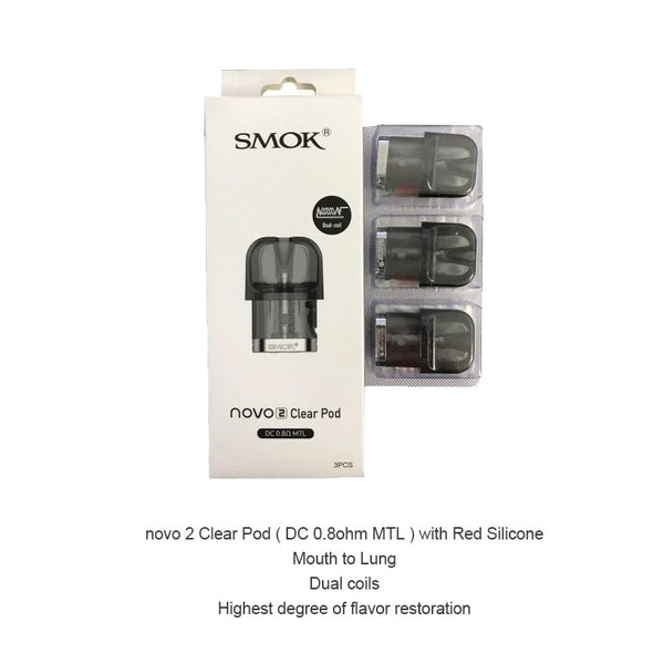 Cartouche SMOK Novo 2 Pod 2ml (3 pièces/paquet) – Cartouche SMOK Novo 2 Pod 2ml (3 pièces/paquet)
