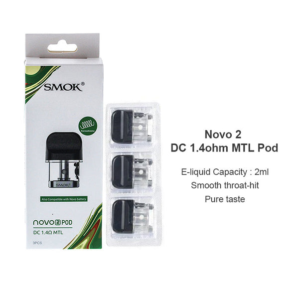 Cartouche SMOK Novo 2 Pod 2ml (3 pièces/paquet) – Cartouche SMOK Novo 2 Pod 2ml (3 pièces/paquet)
