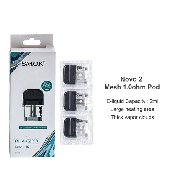 Cartouche SMOK Novo 2 Pod 2ml (3 pièces/paquet) – Cartouche SMOK Novo 2 Pod 2ml (3 pièces/paquet)
