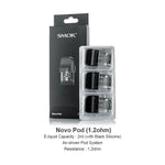 Cartouche SMOK Novo Pod 3ml/2ml (3 pièces/paquet) – 1.2ohm - 1Pack
