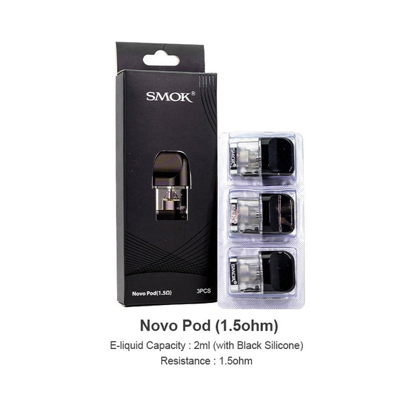Cartouche SMOK Novo Pod 3ml/2ml (3 pièces/paquet) – Cartouche SMOK Novo Pod 3ml/2ml (3 pièces/paquet)
