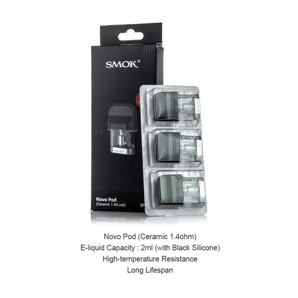 Cartouche SMOK Novo Pod 3ml/2ml (3 pièces/paquet) – Cartouche SMOK Novo Pod 3ml/2ml (3 pièces/paquet)
