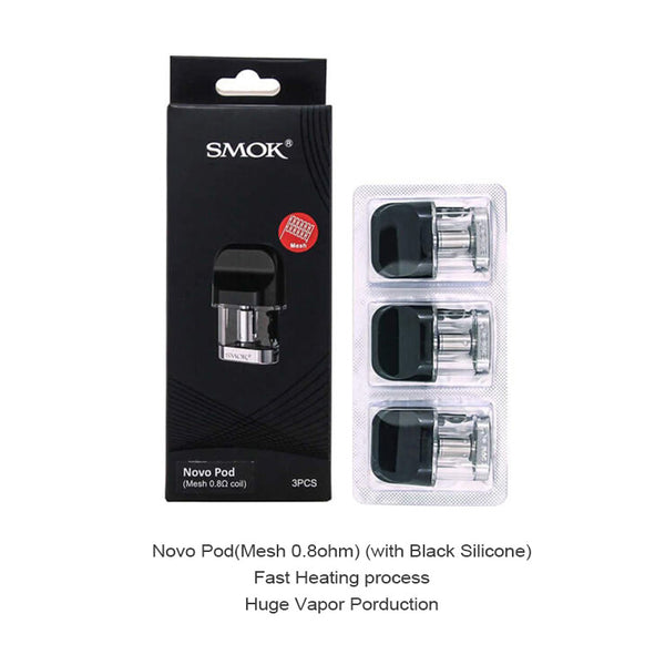 Cartouche SMOK Novo Pod 3ml/2ml (3 pièces/paquet) – Cartouche SMOK Novo Pod 3ml/2ml (3 pièces/paquet)
