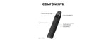 Kit système de pod Thelema Aura S de Lost Vape 1600mAh 3ml (Max 40W) – Cuir Noir - Kit Thelema Aura S
