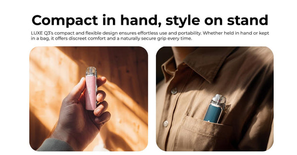 Kit de système de pod Vaporesso Luxe Q3 1450 mAh 3 ml (max 20 W) – Kit de système de pod Vaporesso Luxe Q3 1450 mAh 3 ml (max 20 W)
