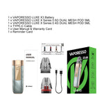 Vaporesso LUXE X3 Pod Mod Kit 2600mAh 5ml (Max 45W) – Fluid Blue - LUXE X3 Kit – Parcelcabin International Shipping