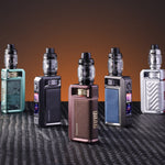 VOOPOO Drag 6 Kit Mod avec Uforce-X Tank II 4400 mAh 5 ml (Max 220W) – Marron - Kit de 6 roulettes
