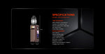 VOOPOO Drag 6 Kit Mod avec Uforce-X Tank II 4400 mAh 5 ml (Max 220W) – Marron - Kit de 6 roulettes
