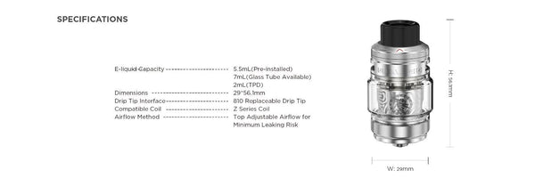 Geekvape Z Sub Ohm Tank 5 Tank 5.5ml (29mm) – Geekvape – Image 14